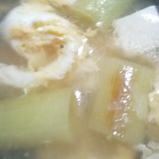 卵と長ネギの中華スープ